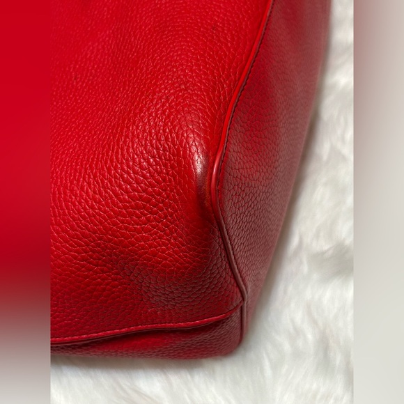 Tory Burch Brody Liberty Red Leather Tote - Picture 5 of 14